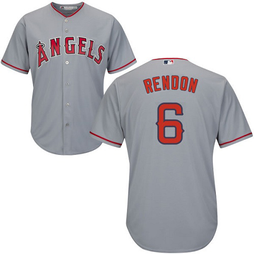 Los Angeles Angels #6 Anthony Rendon Grey Cool Base Stitched Youth Jersey Youth