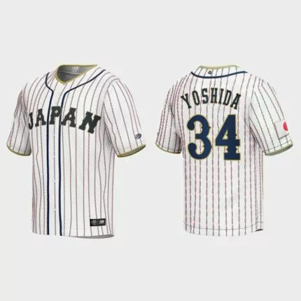 Masataka Yoshida Japan Baseball 2023 World Baseball Classic Jersey – White