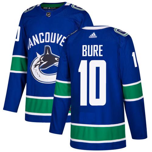Adidas Vancouver Canucks #10 Pavel Bure Blue Home Authentic Stitched Jersey Men's
