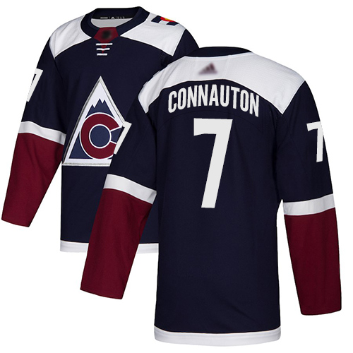 Adidas Colorado Avalanche #7 Kevin Connauton Navy Alternate Authentic Stitched Jersey Men's