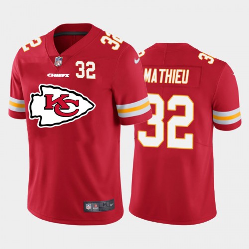 Kansas City Kansas City Chiefs #32 Tyrann Mathieu Red Men's Big Team Logo Player Vapor Limited Jersey Men's