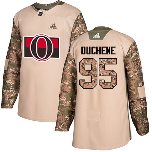 Adidas Ottawa Senators #95 Matt Duchene Camo Authentic 2017 Veterans Day Stitched Youth Jersey Youth