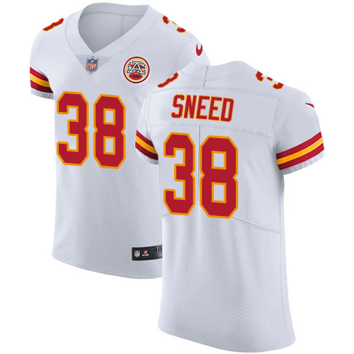 Chiefs #38 L'Jarius Sneed White Men's Stitched Vapor Untouchable Elite Jersey