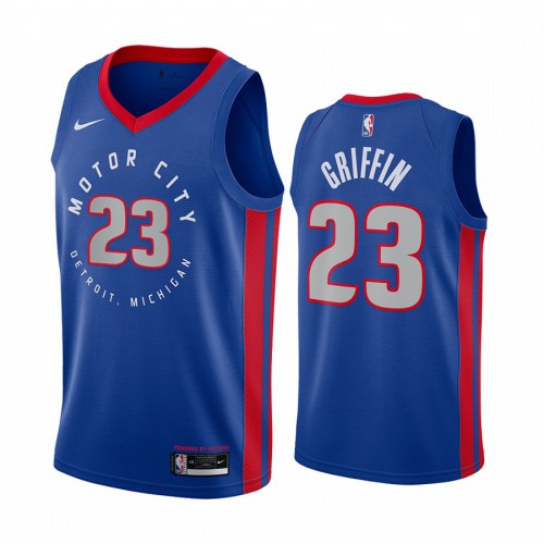 Detroit Pistons #23 Blake Griffin Blue Youth Swingman 2020-21 City Edition Jersey Youth