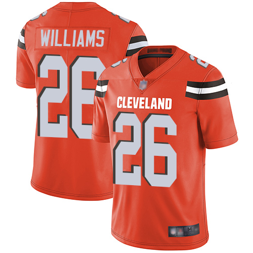 Cleveland Browns #26 Greedy Williams Orange Alternate Men's Stitched Vapor Untouchable Limited Jersey Men's