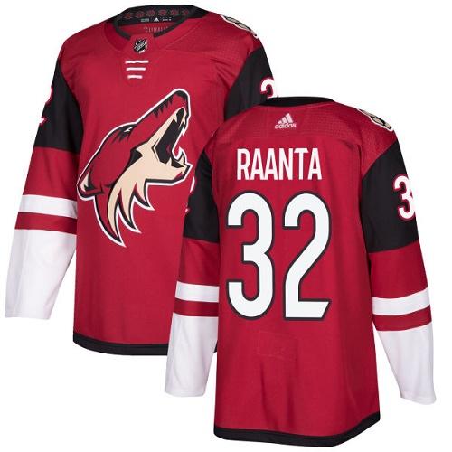 Adidas Arizona Coyotes #32 Antti Raanta Maroon Home Authentic Stitched Jersey Men's