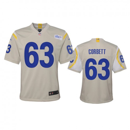 Los Angeles Los Angeles Rams #63 Austin Corbett Youth Game Jersey - Bone Youth