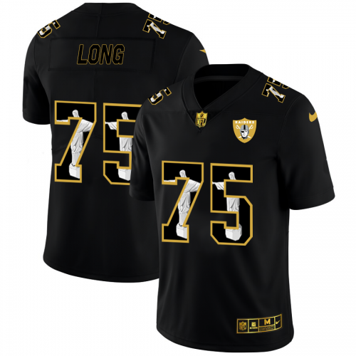 Las Vegas Las Vegas Raiders #75 Howie Long Carbon Black Vapor Cristo Redentor Limited Jersey Men's