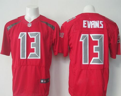 Buccaneers #13 Mike Evans Red Men's Stitched Elite Rush Jersey