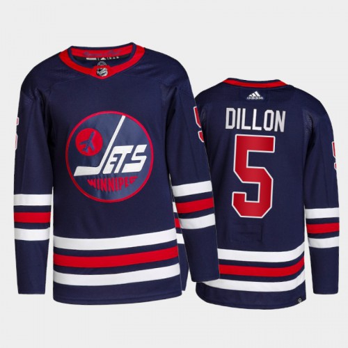 Adidas Winnipeg Jets #5 Brenden Dillon Men's 2021-22 Alternate Authentic Jersey - Navy Men's