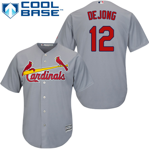 St.Louis Cardinals #12 Paul DeJong Grey New Cool Base Stitched Jersey Men's