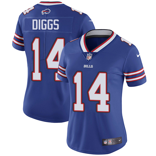Bills #14 Stefon Diggs Royal Blue Team Color Women's Stitched Vapor Untouchable Limited Jersey