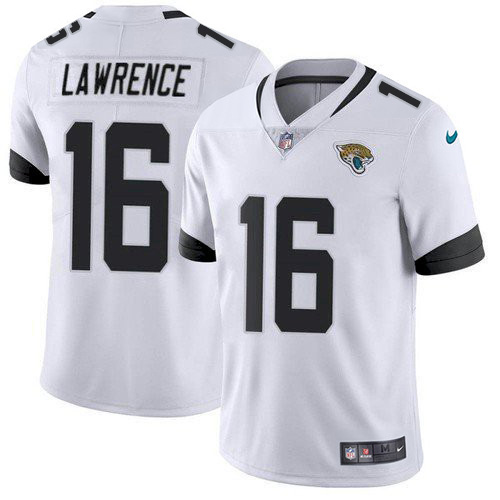 Jaguars #16 Trevor Lawrence White Men's Stitched Vapor Untouchable Limited Jersey