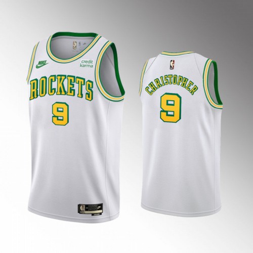 Houston Rockets #9 Josh Christopher Mens White 2022-23 Classic Edition Jersey Mens