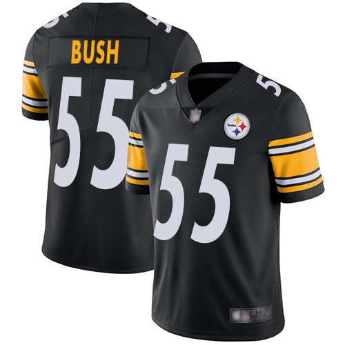 Pittsburgh Steelers #55 Devin Bush Black Team Color Men's Stitched Vapor Untouchable Limited Jersey Men's