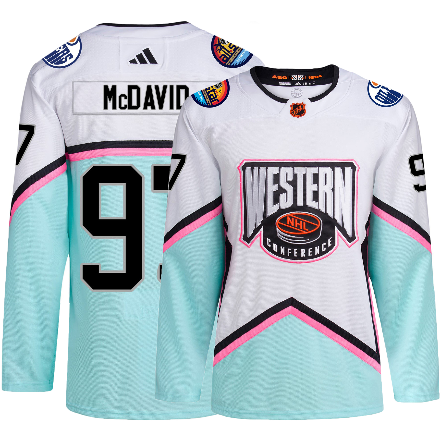Edmonton Oilers #97 Connor McDavid 2023 White All-Star Game Jersey