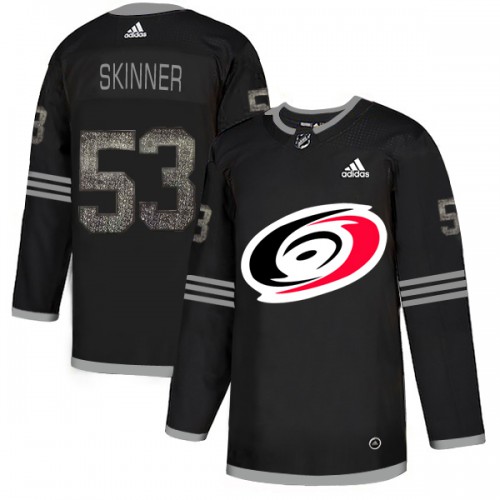 Adidas Carolina Hurricanes #53 Jeff Skinner Black Authentic Classic Stitched Jersey Men's