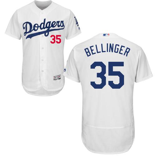 Los Angeles Dodgers #35 Cody Bellinger White Flexbase Authentic Collection Stitched Jersey Men's