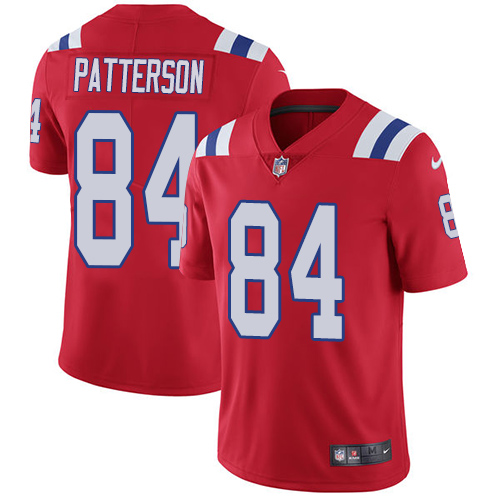 New England Patriots #84 Cordarrelle Patterson Red Alternate Men's Stitched Vapor Untouchable Limited Jersey Men's