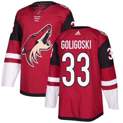 Adidas Arizona Coyotes #33 Alex Goligoski Maroon Home Authentic Stitched Jersey Men's