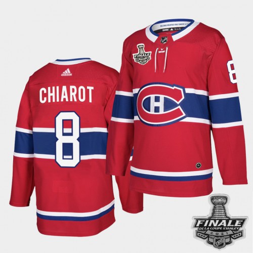 Adidas Montreal Canadiens #8 Ben Chiarot Red Home Authentic Youth 2021 Stanley Cup Final Patch Jersey Youth