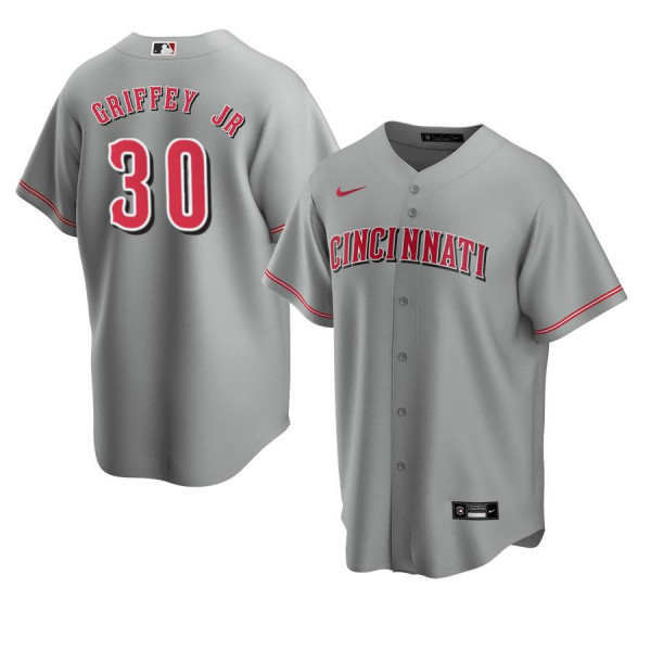 Cincinnati Reds 30 Replica 2020 Road Gray Ken Griffey Jr Jersey