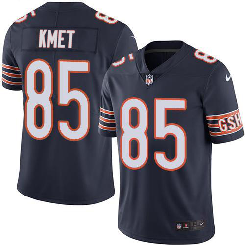 Chicago Bears #85 Cole Kmet Navy Blue Team Color Men's Stitched Vapor Untouchable Limited Jersey Men's