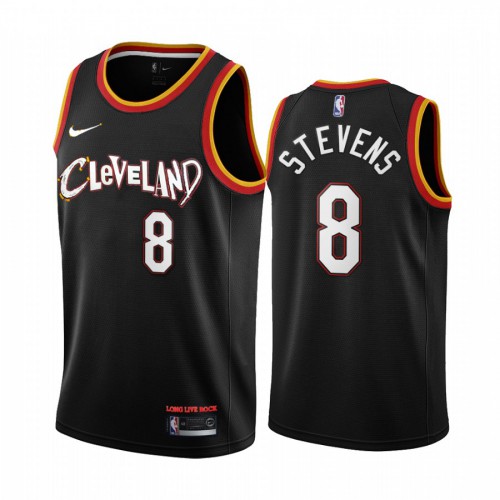 Cleveland Cavaliers #8 Lamar Stevens Black Swingman 2020-21 City Edition Jersey Mens