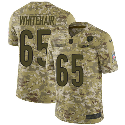 Chicago Bears #65 Cody Whitehair Camo Youth Stitched Limited 2018 Salute to Service Jersey Youth