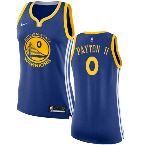 Golden State Warriors #0 Gary Payton II Blue The Finals Patch Womens Swingman Icon Edition Jersey Womens