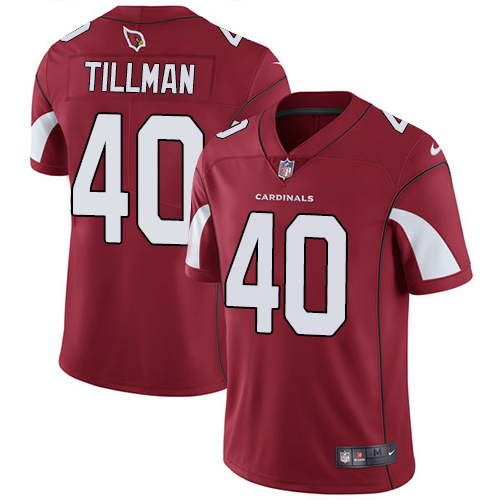 Cardinals #40 Pat Tillman Red Team Color Men's Stitched Vapor Untouchable Limited Jersey