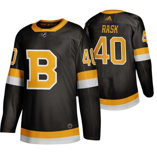Adidas Boston Boston Bruins #40 Tuukka Rask Black 2019-20 Authentic Third Stitched Jersey Men's