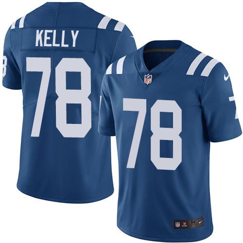 Indianapolis Colts #78 Ryan Kelly Royal Blue Team Color Youth Stitched Vapor Untouchable Limited Jersey Youth