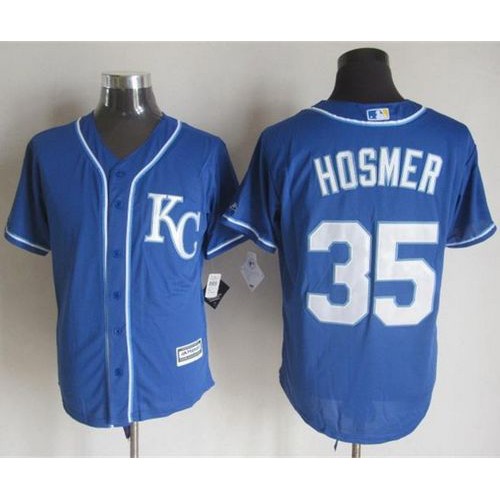 Kansas City Royals #35 Eric Hosmer Blue Alternate 2 New Cool Base Stitched Jersey Men's