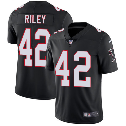 Atlanta Falcons #42 Duke Riley Black Alternate Men's Stitched Vapor Untouchable Limited Jersey Men's