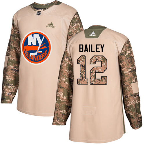 Adidas New York Islanders #12 Josh Bailey Camo Authentic 2017 Veterans Day Stitched Youth Jersey Youth