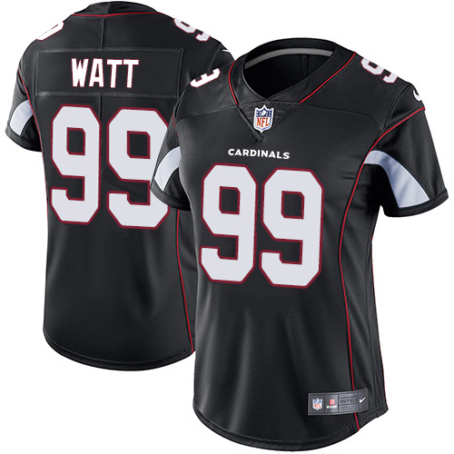 Cardinals #99 J.J. Watt Black Alternate Women's Stitched Vapor Untouchable Limited Jersey