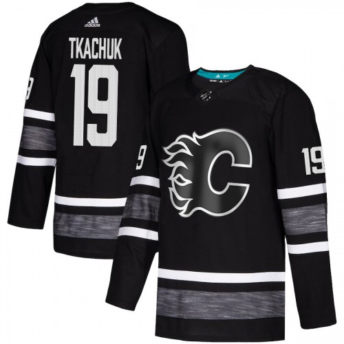 Adidas Calgary Flames #19 Matthew Tkachuk Black 2019 All-Star Game Parley Authentic Stitched Jersey Men's