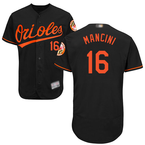 Baltimore Orioles #16 Trey Mancini Black Flexbase Authentic Collection Stitched Jersey Men's