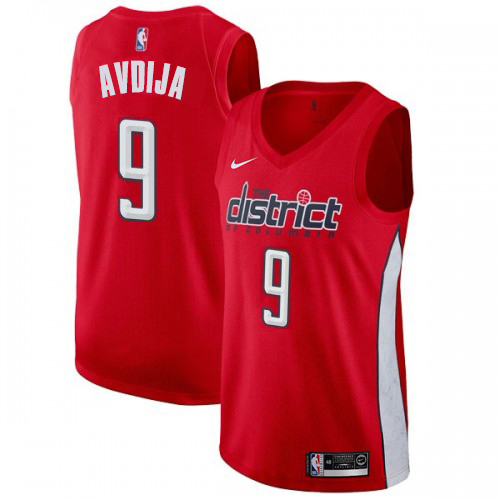 Washington Wizards #9 Deni Avdija Red Youth Swingman Earned Edition Jersey Youth
