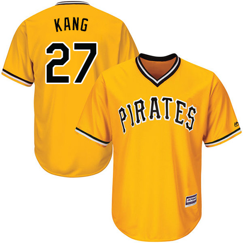 Pittsburgh Pirates #27 Jung-ho Kang Gold Cool Base Stitched Youth Jersey Youth