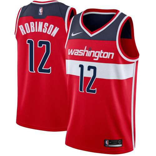 Washington Wizards #12 Jerome Robinson Red Womens Swingman Icon Edition Jersey Womens