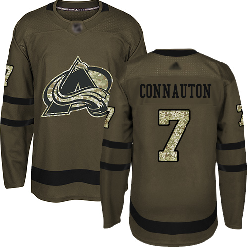 Adidas Colorado Avalanche #7 Kevin Connauton Green Salute to Service Stitched Jersey Men's