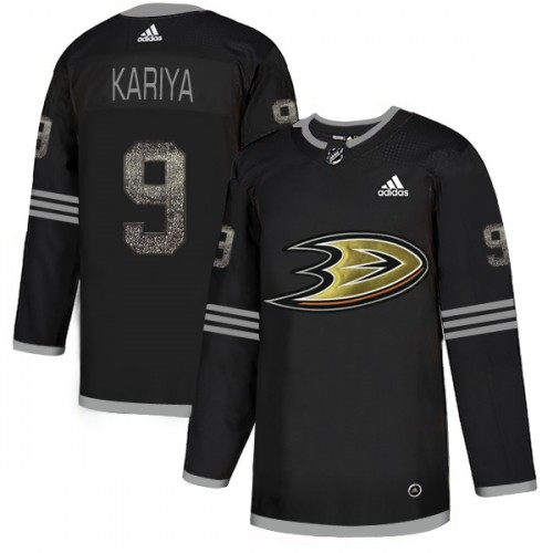 Adidas Anaheim Ducks #9 Paul Kariya Black Authentic Classic Stitched Jersey Men's