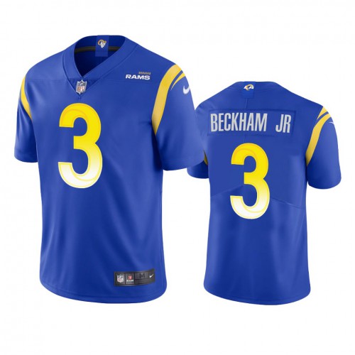 Los Angeles Los Angeles Rams #3 Odell Beckham Jr. Men's Vapor Limited Jersey - Royal Men's