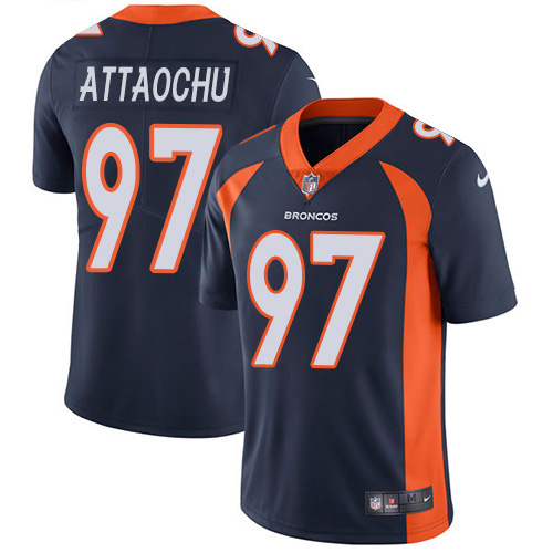 Denver Broncos #97 Jeremiah Attaochu Navy Blue Alternate Youth Stitched Vapor Untouchable Limited Jersey Youth
