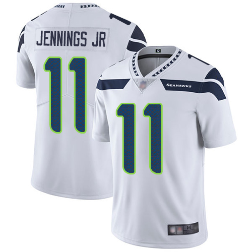 Seattle Seahawks #11 Gary Jennings Jr. White Men's Stitched Vapor Untouchable Limited Jersey Men's
