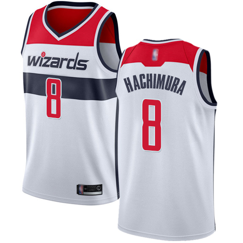 Washington Wizards #8 Rui Hachimura White Swingman Association Edition Jersey Mens