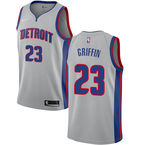 Detroit Pistons #23 Blake Griffin Silver Swingman Statement Edition Jersey Mens