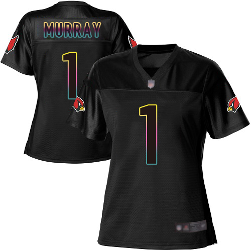 Cardinals #1 Kyler Murray Black Women's Fashion Game Jersey